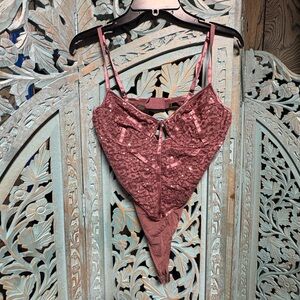Haute Monde Lace Chemise in Mauve